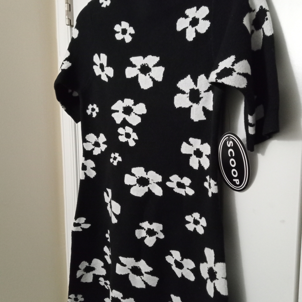 Black and White Floral Dress